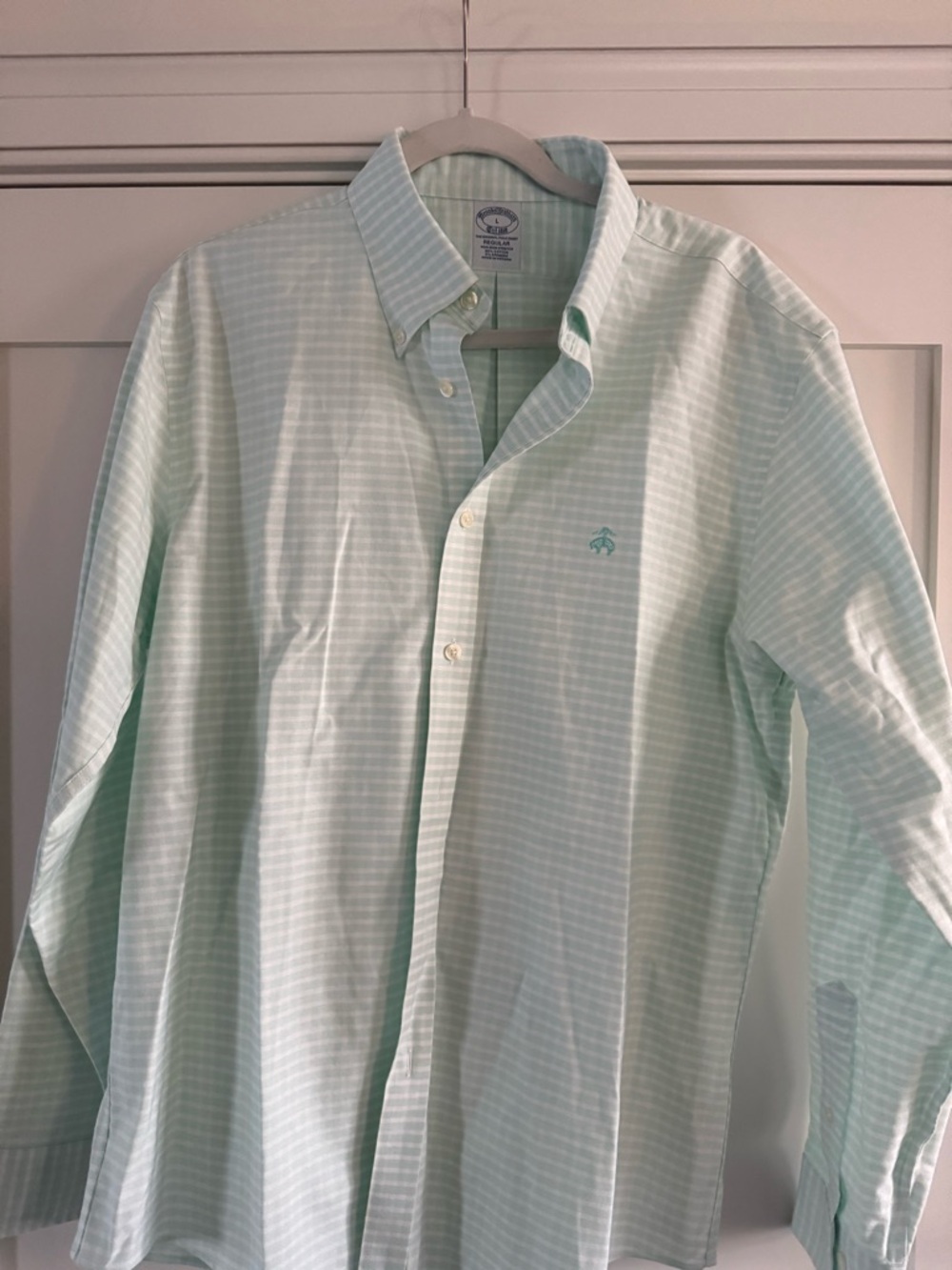 Southern Tide Brooks Brothers Men's Mint Stripe Button-Down Shirt